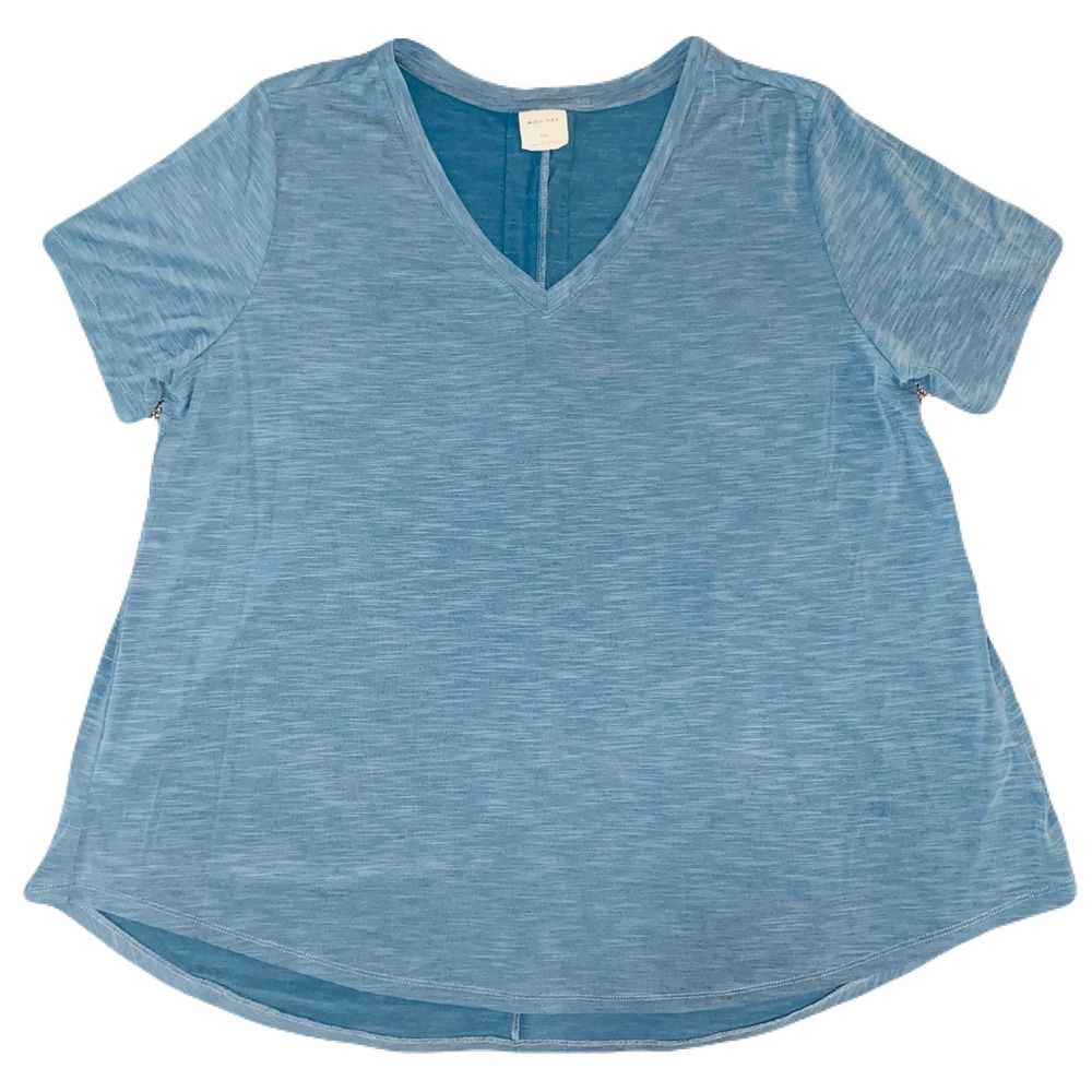 Mod Ref Blue V-Neck Short Sleeve Tee